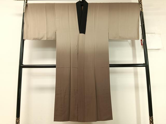 平和屋着物●男性　長襦袢　袷　作家物　恵比寿　大黒　暈し染め　正絹　逸品　未使用　CABC9742vp