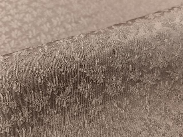 平和屋着物●上質な色無地　舞花地紋　葡萄鼠色　正絹　逸品　CABC9747vp