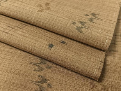 平和屋着物●上質な紬　琉球絣文様　正絹　逸品　未使用　CABC9752vp