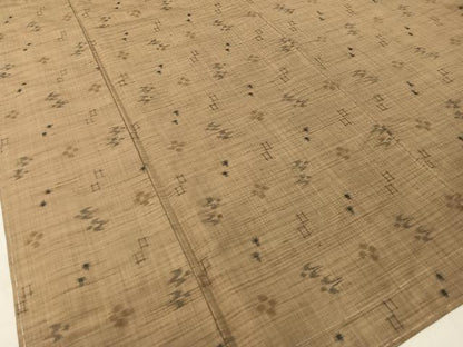 平和屋着物●上質な紬　琉球絣文様　正絹　逸品　未使用　CABC9752vp