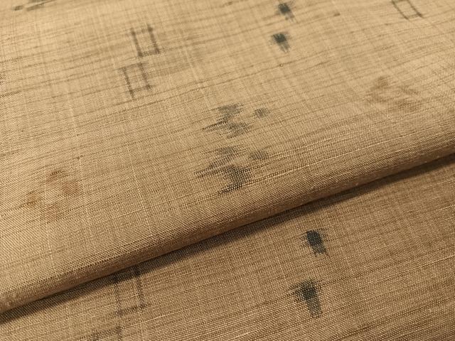 平和屋着物●上質な紬　琉球絣文様　正絹　逸品　未使用　CABC9752vp