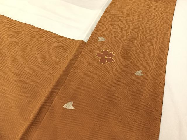 平和屋着物●訪問着　駒刺繍　更紗舞桜　暈し染め　金銀彩　正絹　逸品　CABC9758vp
