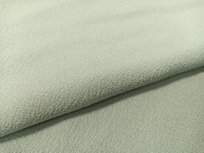 平和屋着物●上質な色無地　柳鼠色　鬼しぼ縮緬　正絹　逸品　未使用　CABC9759vp