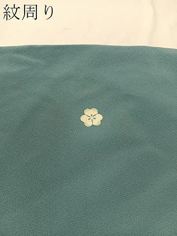 平和屋着物●上質な色無地　浅縹色　正絹　逸品　CABC9761vp
