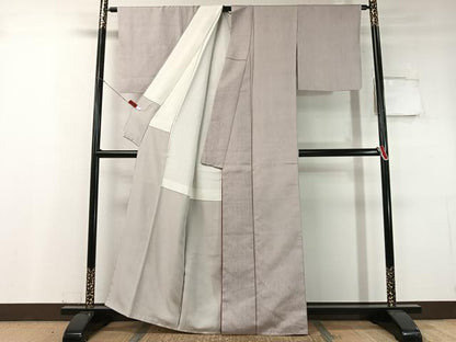 平和屋着物●上質な色無地　結幡　潤色　正絹　逸品　未使用　CABC9764vp