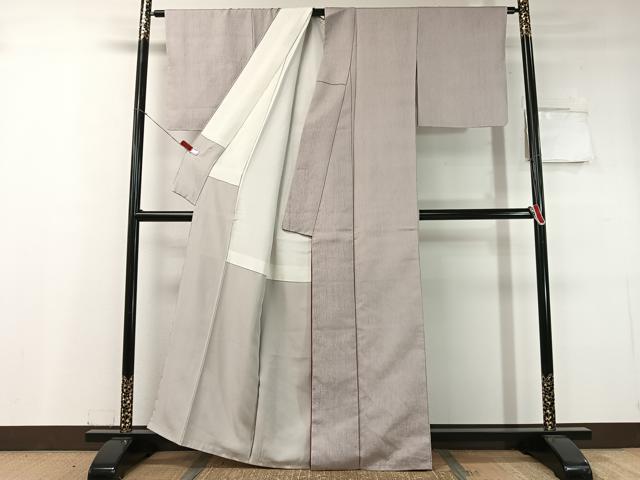 平和屋着物●上質な色無地　結幡　潤色　正絹　逸品　未使用　CABC9764vp