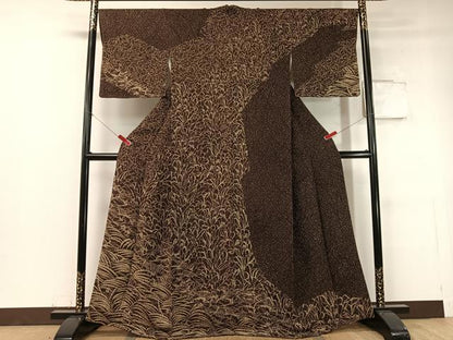 平和屋着物●訪問着 草花文 正絹 逸品 CABC9767vp