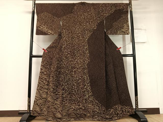 平和屋着物●訪問着 草花文 正絹 逸品 CABC9767vp