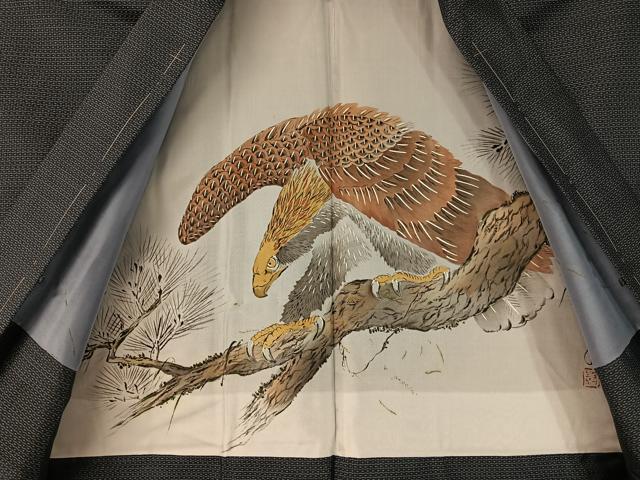 平和屋着物●男性　本場大島紬　アンサンブル　長襦袢セット　80亀甲　総詰め　正絹　逸品　未使用　CABC9773vp