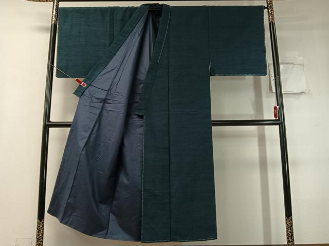 平和屋着物●男性　紬　アンサンブル　網代織　正絹　逸品　未使用　CABC9776vp