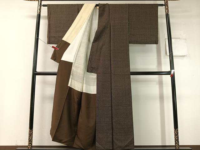 平和屋着物●本場大島紬　西郷絣　吉祥文　正絹　逸品　CABC9783vp