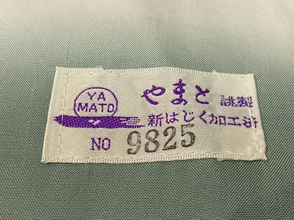 平和屋着物●結城紬　奥順　はたおり娘　100亀甲　飛び亀甲柄　枝花文　やまと誂製　正絹　逸品　CABC9789vp