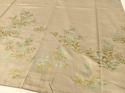平和屋着物●訪問着　刺繍　松皮菱藤花松文　暈し染め　金銀彩　正絹　逸品　CABC9793vp