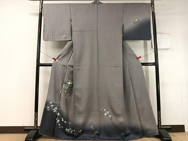 平和屋着物●訪問着　手描き　童子遊び　暈し染め　金銀彩　正絹　逸品　未使用　CABC9794vp