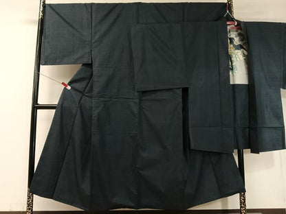 平和屋着物●男性　本場大島紬　アンサンブル　100亀甲　総詰め　正絹　逸品　CABC9795vp