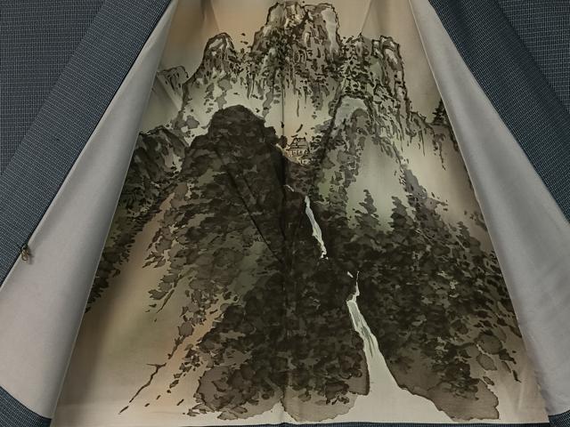 平和屋着物●男性　本場大島紬　アンサンブル　100亀甲　総詰め　正絹　逸品　CABC9798vp