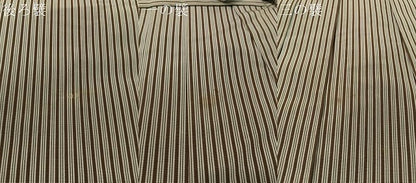 平和屋着物●男性　馬乗り袴　縞　正絹　逸品　CABC9811vp