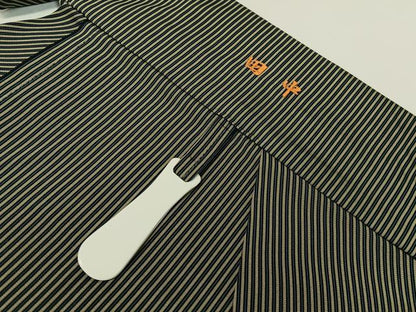 平和屋着物●男性　馬乗り袴　縞　正絹　逸品　CABC9813vp
