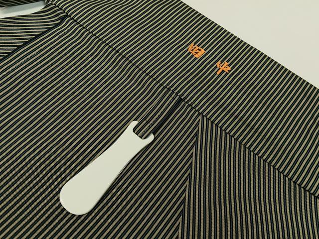 平和屋着物●男性　馬乗り袴　縞　正絹　逸品　CABC9813vp