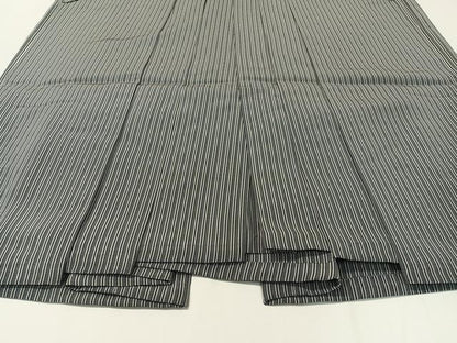 平和屋着物●男性　馬乗り袴　平城錦　縞　正絹　逸品　CABC9814vp