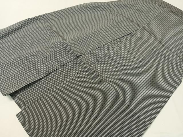 平和屋着物●男性　馬乗り袴　平城錦　縞　正絹　逸品　CABC9814vp