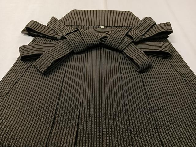 平和屋着物●男性　馬乗り袴　縞　正絹　逸品　CABC9815vp