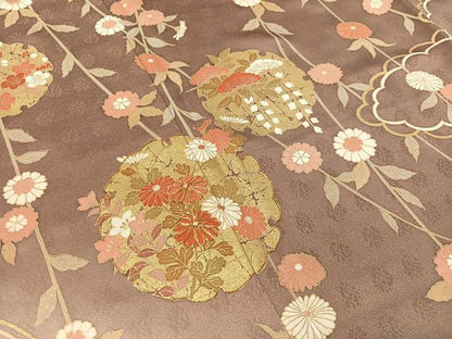 平和屋着物●訪問着 駒刺繍 雪輪枝垂れ花文 暈し染め 金彩 ますいわ屋扱い 正絹 逸品 CABC9822vp