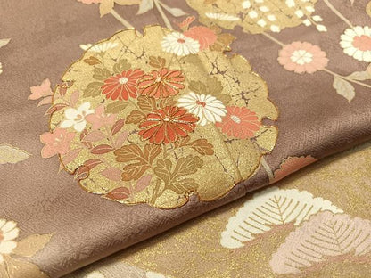 平和屋着物●訪問着 駒刺繍 雪輪枝垂れ花文 暈し染め 金彩 ますいわ屋扱い 正絹 逸品 CABC9822vp