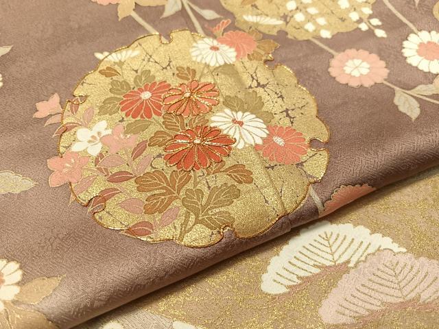平和屋着物●訪問着 駒刺繍 雪輪枝垂れ花文 暈し染め 金彩 ますいわ屋扱い 正絹 逸品 CABC9822vp
