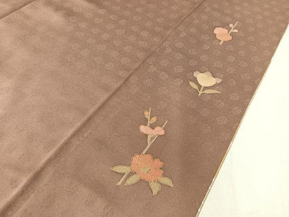 平和屋着物●訪問着 駒刺繍 雪輪枝垂れ花文 暈し染め 金彩 ますいわ屋扱い 正絹 逸品 CABC9822vp