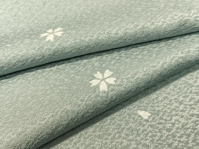 平和屋着物●男性　小紋　舞桜　胴抜き仕立て　洗える着物　CABC9826vp