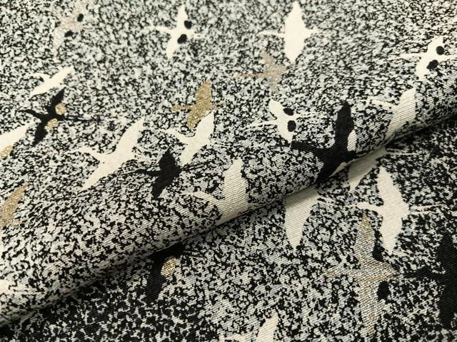 平和屋着物●訪問着 群れ鶴 たたき染め 金銀彩 ロング丈 正絹 逸品 CABC9832vp