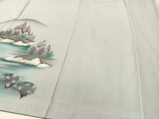 平和屋着物▼訪問着 名所風景文 暈し染め 金銀彩 正絹 逸品 CABC9833vp