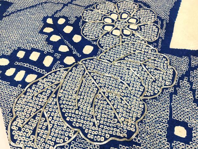 平和屋着物●豪華振袖 総絞り 駒刺繍 吉祥桐花文 正絹 逸品 CABC9835vp