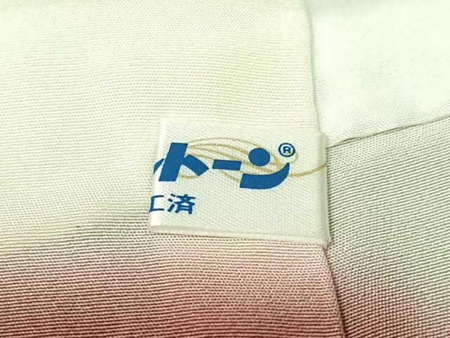 平和屋着物●上質な小紋　短冊花文　黒地　正絹　逸品　未使用　CABC9845vp