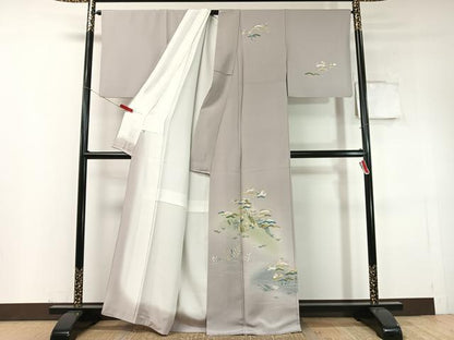 平和屋着物●訪問着　友禅　作家物　名所風景文　暈し染め　正絹　逸品　CABC9851vp
