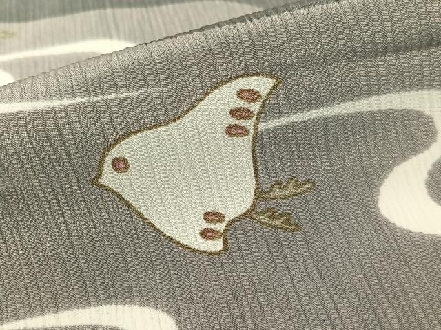 平和屋着物●長襦袢　無双仕立て　千鳥　洗える着物　未使用　CABC9863vp