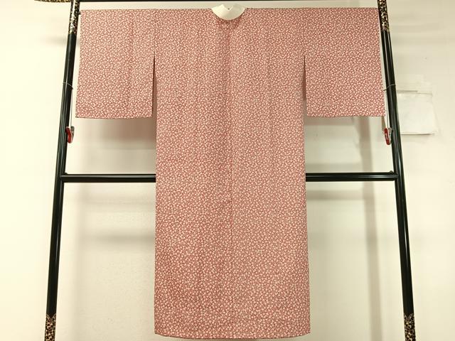 平和屋着物●長襦袢　無双仕立て　梅花文　麻の葉地紋　洗える着物　未使用　CABC9864vp