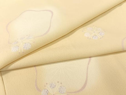 平和屋着物●長襦袢　無双仕立て　舞花文　暈し染め　半衿刺繍　洗える着物　CABC9868vp
