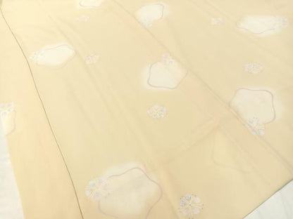 平和屋着物●長襦袢　無双仕立て　舞花文　暈し染め　半衿刺繍　洗える着物　CABC9868vp