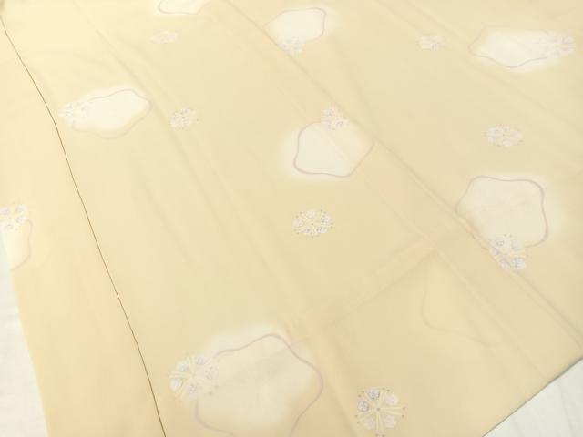平和屋着物●長襦袢　無双仕立て　舞花文　暈し染め　半衿刺繍　洗える着物　CABC9868vp