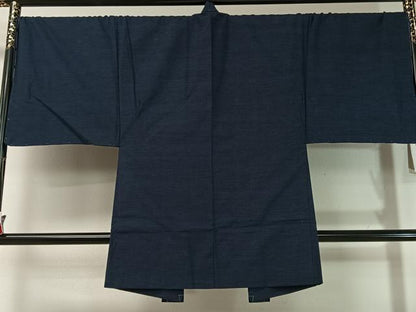 平和屋着物●男性　結城紬　アンサンブル　杢　霞文　キングサイズ　正絹　逸品　未使用　CABC9869vp
