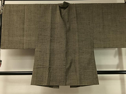 平和屋着物●男性　紬　アンサンブル　霞文様　正絹　逸品　CABC9870vp