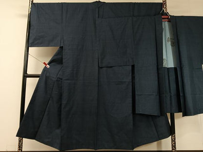 平和屋着物●男性　本場大島紬　アンサンブル　100亀甲　総詰め　正絹　逸品　CABC9871vp