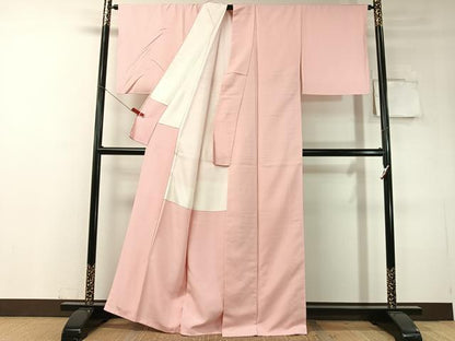 平和屋着物●結城紬　色無地　虹色　正絹　逸品　未使用　CABC9876vp