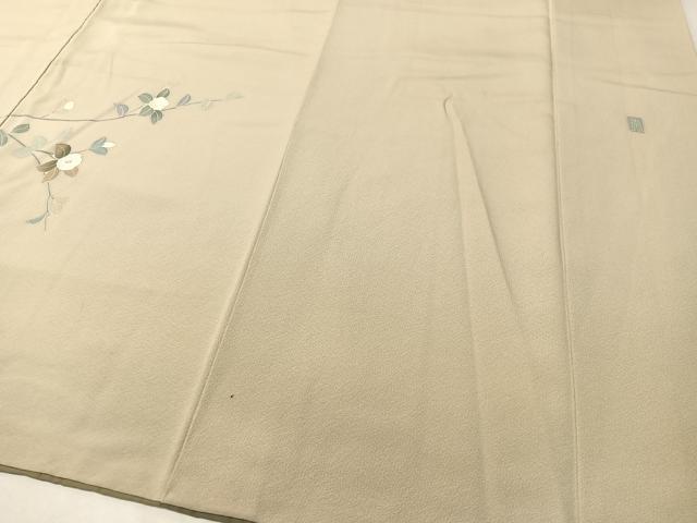 平和屋着物●訪問着　友禅　作家物　枝椿　暈し染め　正絹　逸品　CABC9902vp