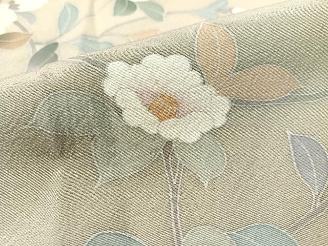 平和屋着物●訪問着　友禅　作家物　枝椿　暈し染め　正絹　逸品　CABC9902vp