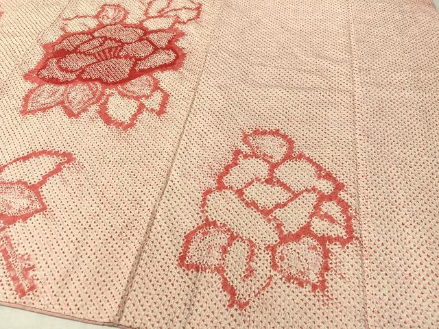 平和屋着物●豪華振袖　総絞り　草花文　正絹　逸品　CABC9903vp