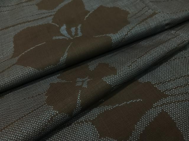 平和屋着物●本場大島紬　7マルキ　舞花文　正絹　逸品　CABC9905vp