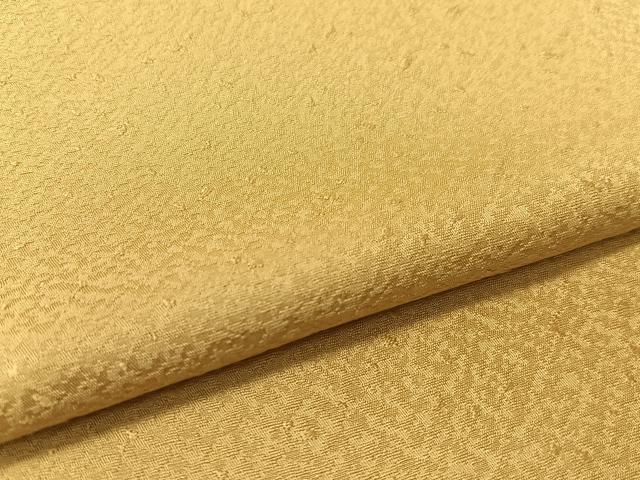 平和屋着物●上質な色無地　紋意匠　芥子色　正絹　逸品　CABC9908vp